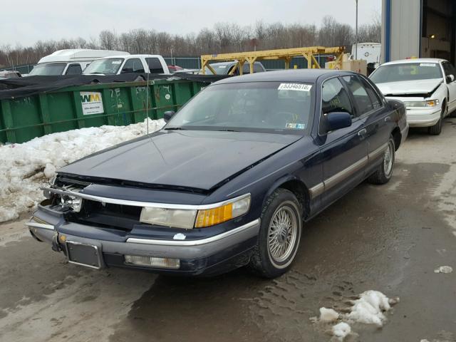 2MELM75W6NX689718 - 1992 MERCURY GRAND MARQ BLUE photo 2