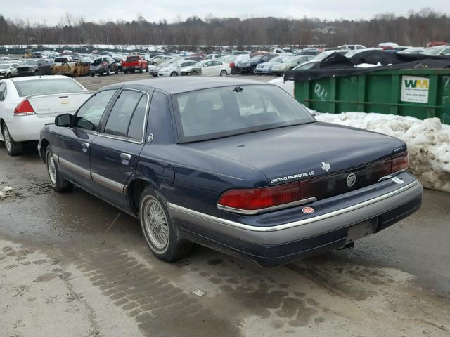 2MELM75W6NX689718 - 1992 MERCURY GRAND MARQ BLUE photo 3