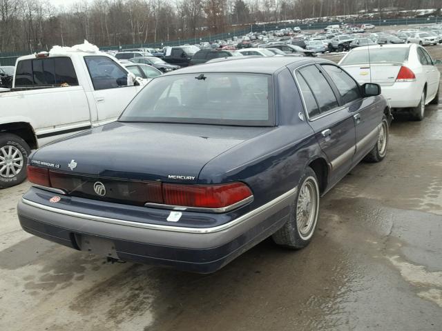 2MELM75W6NX689718 - 1992 MERCURY GRAND MARQ BLUE photo 4