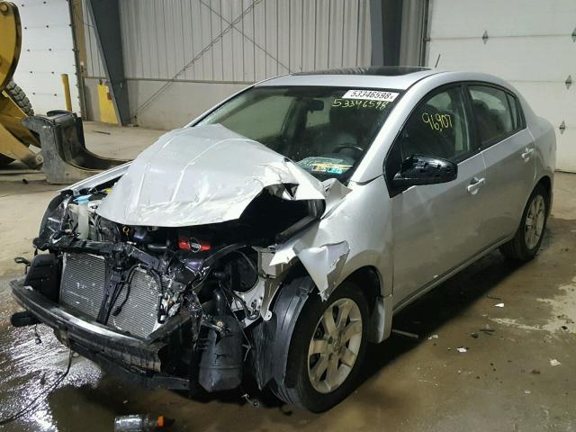 3N1AB61EX8L725537 - 2008 NISSAN SENTRA 2.0 GRAY photo 2