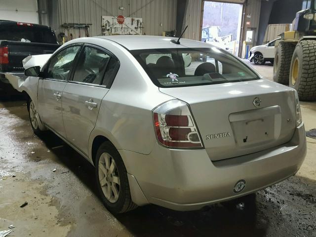 3N1AB61EX8L725537 - 2008 NISSAN SENTRA 2.0 GRAY photo 3