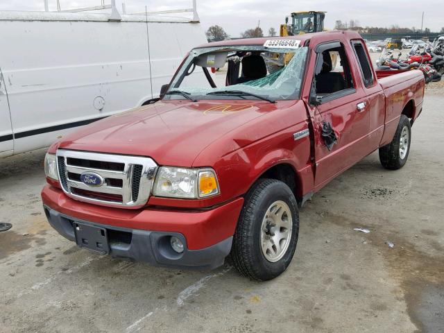 1FTKR4EE7APA12763 - 2010 FORD RANGER SUP BURGUNDY photo 2