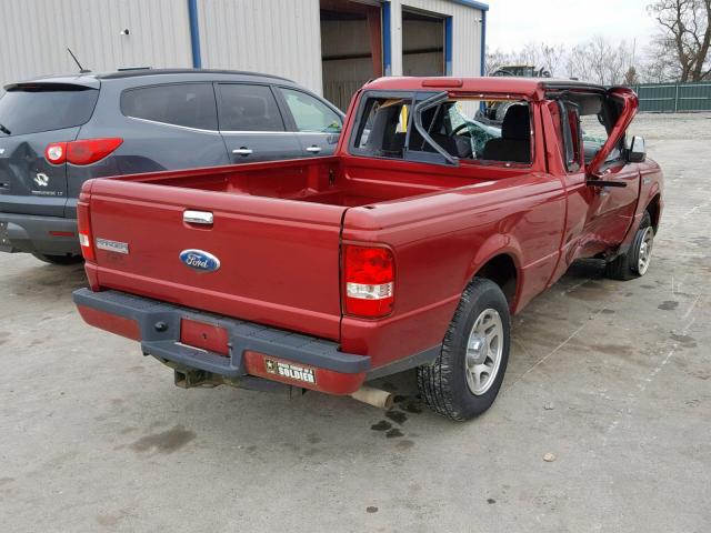 1FTKR4EE7APA12763 - 2010 FORD RANGER SUP BURGUNDY photo 4