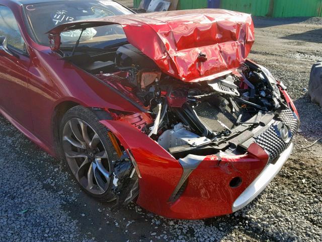 JTHHP5AY6JA000918 - 2018 LEXUS LC 500 RED photo 9