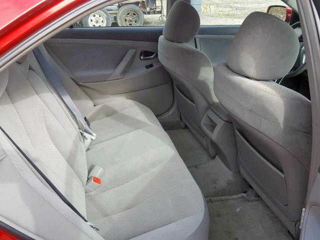 4T1BE46K17U097735 - 2007 TOYOTA CAMRY CE RED photo 6