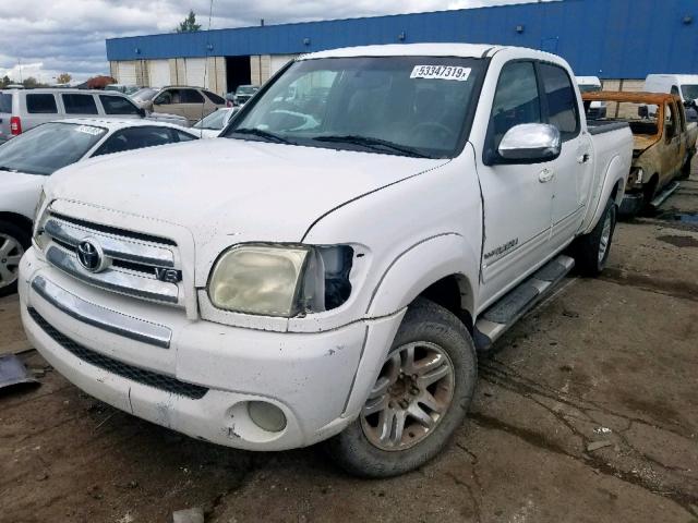 5TBET34136S534058 - 2006 TOYOTA TUNDRA DOU WHITE photo 2