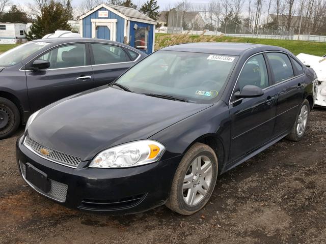 2G1WB5E35G1184685 - 2016 CHEVROLET IMPALA LIM BLACK photo 2