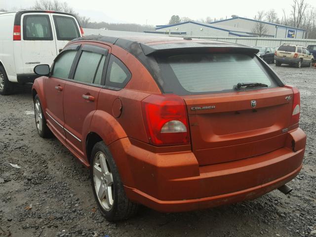 1B3HE78K27D351435 - 2007 DODGE CALIBER R/ ORANGE photo 3