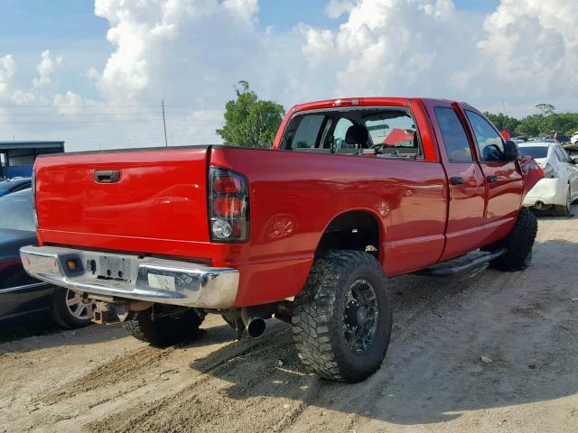 3D7KA28C33G797799 - 2003 DODGE RAM 2500 S Կարմիր լուսանկար 4