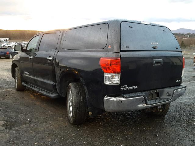 5TFHY5F11DX320403 - 2013 TOYOTA TUNDRA CRE BLACK photo 3