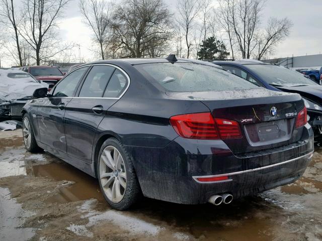 WBAFV3C50ED686302 - 2014 BMW 535 D BLACK photo 3