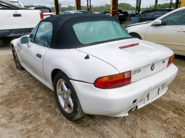 4USCH7325VLB81305 - 1997 BMW Z3 1.9 WHITE photo 3