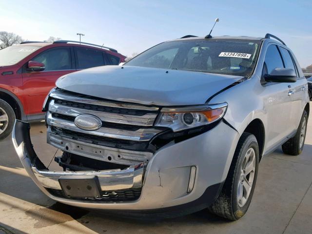 2FMDK3JC7BBB40971 - 2011 FORD EDGE SEL SILVER photo 2