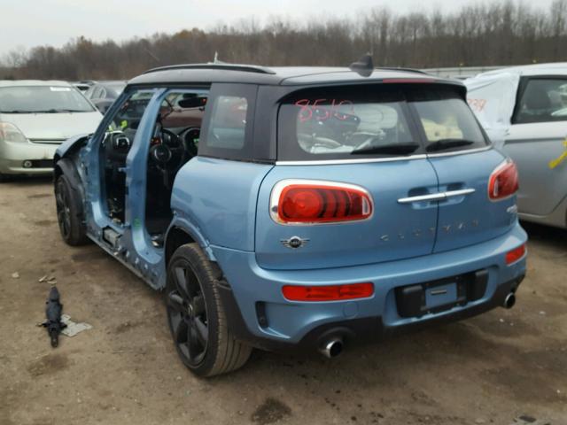 WMWLN9C37H2E50477 - 2017 MINI COOPER S C BLUE photo 3