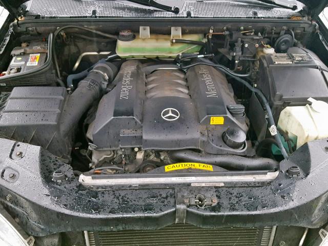 4JGAB75E22A296921 - 2002 MERCEDES-BENZ ML 500 BLACK photo 7