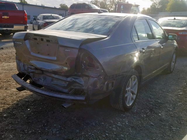 3FAHP0JG2AR285222 - 2010 FORD FUSION SEL GRAY photo 4