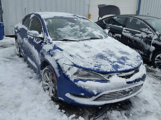 1C3CCCAB1FN542357 - 2015 CHRYSLER 200 LIMITE BLUE photo 1