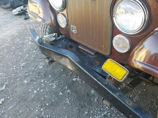 1JCCM87A5FT020250 - 1985 JEEP JEEP CJ7 BROWN photo 10