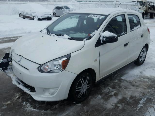 ML32A3HJ8FH036133 - 2015 MITSUBISHI MIRAGE DE WHITE photo 2