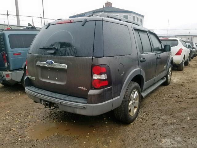 1FMEU73E36UA73841 - 2006 FORD EXPLORER X GRAY photo 4