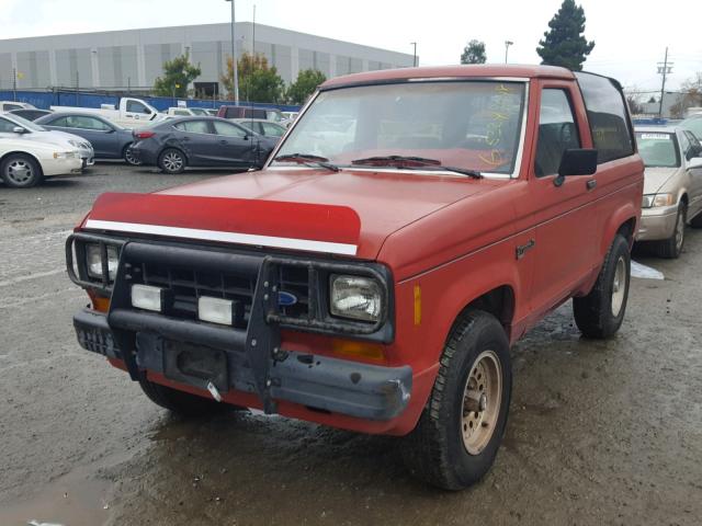 1FMCU14T1JUB00111 - 1988 FORD BRONCO II RED photo 2