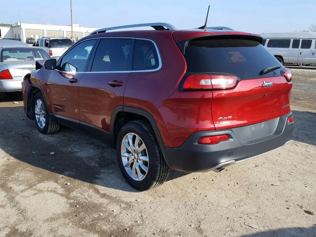 1C4PJMDBXGW240100 - 2016 JEEP CHEROKEE L RED photo 3