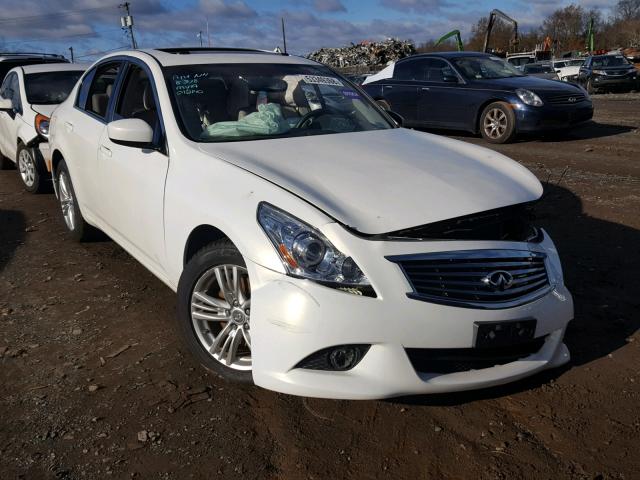 JN1DV6AR0CM861374 - 2012 INFINITI G25 WHITE photo 1