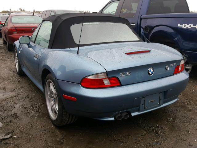 WBACH9349YLM92043 - 2000 BMW Z3 2.3 BLUE photo 3