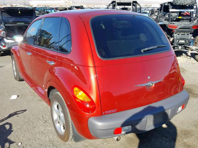 3C8FY4BB81T699681 - 2001 CHRYSLER PT CRUISER RED photo 3