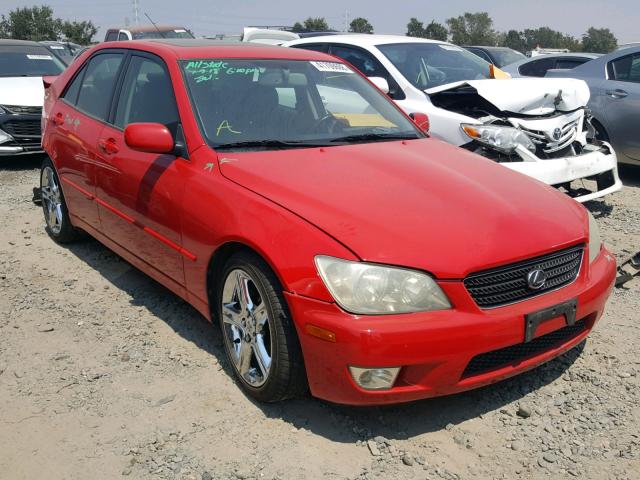 JTHBD192430066514 - 2003 LEXUS IS 300 RED photo 1