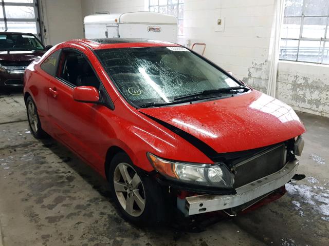 2HGFG12958H562167 - 2008 HONDA CIVIC EXL RED photo 1