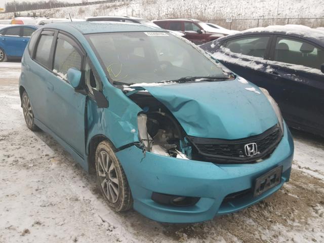 JHMGE8H5XDC047750 - 2013 HONDA FIT SPORT TEAL photo 1