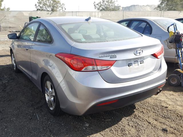 KMHDH6AE3DU012953 - 2013 HYUNDAI ELANTRA CO GRAY photo 3