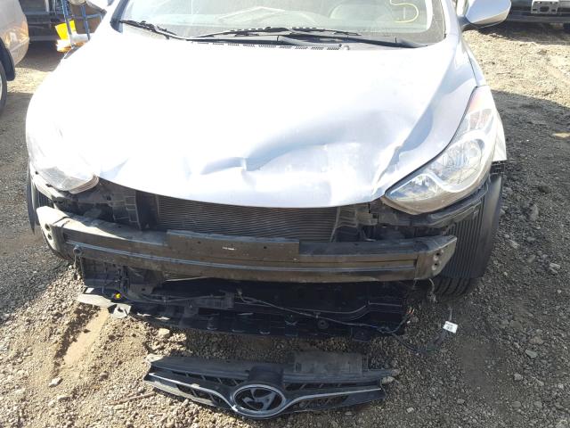 KMHDH6AE3DU012953 - 2013 HYUNDAI ELANTRA CO GRAY photo 9