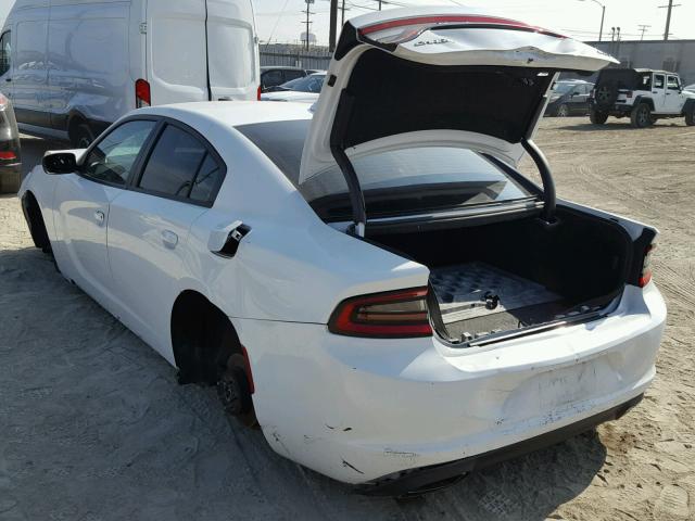 2C3CDXHG0GH121598 - 2016 DODGE CHARGER SX WHITE photo 3