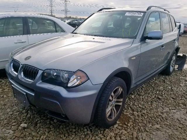 WBXPA93456WG88975 - 2006 BMW X3 3.0I GRAY photo 2