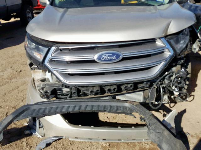 2FMPK4J92HBB88491 - 2017 FORD EDGE SEL GOLD photo 9