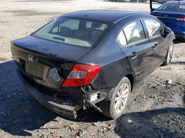 19XFB2F94CE009964 - 2012 HONDA CIVIC EXL BLACK photo 4