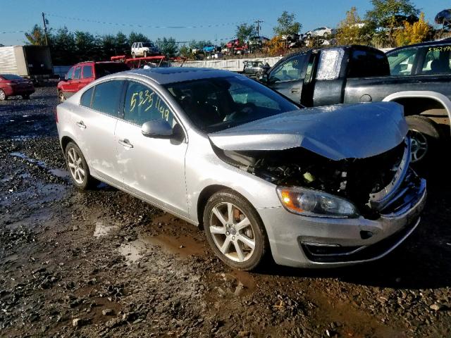 YV1612TK5G1397736 - 2016 VOLVO S60 PREMIE SILVER photo 1