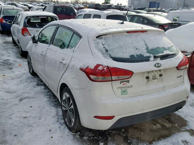 KNAFX5A88G5493296 - 2016 KIA FORTE EX WHITE photo 3