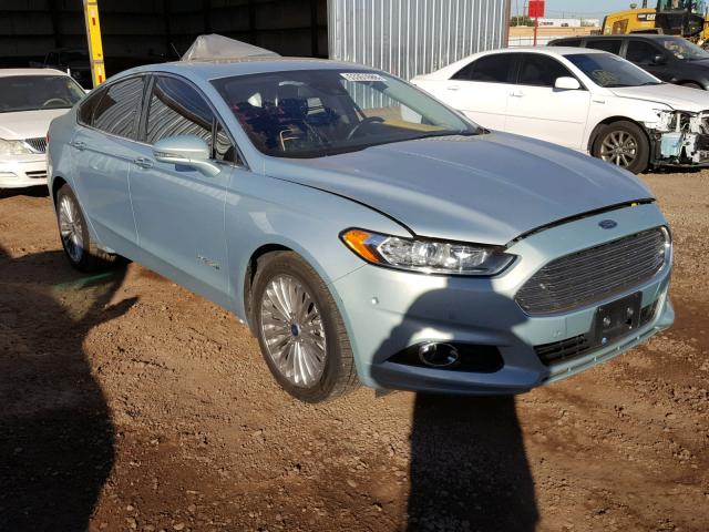 3FA6P0RU2DR296971 - 2013 FORD FUSION TIT BLUE photo 1