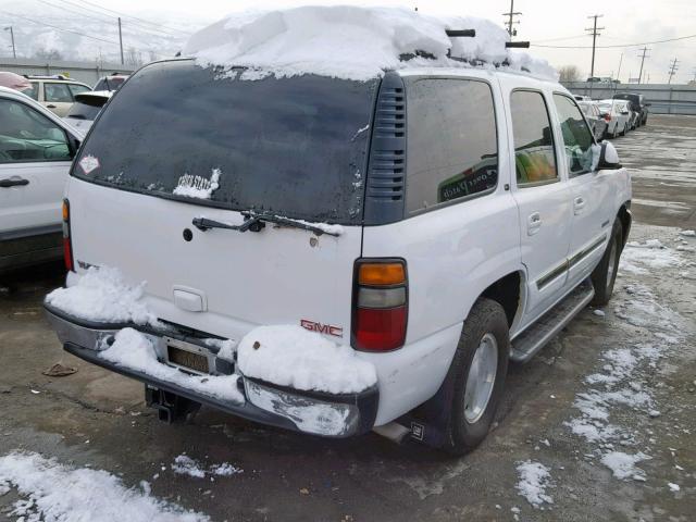 1GKEK13T45R131340 - 2005 GMC YUKON WHITE photo 4