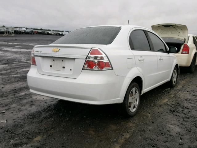 KL1TD5DE2BB142322 - 2011 CHEVROLET AVEO LS WHITE photo 4