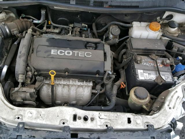 KL1TD5DE2BB142322 - 2011 CHEVROLET AVEO LS WHITE photo 7