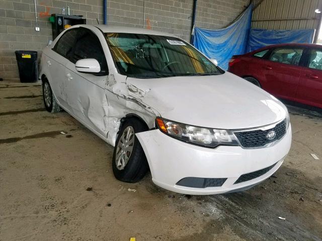 KNAFU4A28D5726295 - 2013 KIA FORTE EX WHITE photo 1