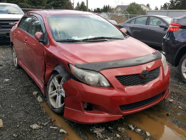 2T1BE40E39C022963 - 2009 TOYOTA COROLLA XR RED photo 1