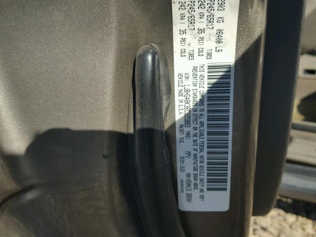 1J8HG48K36C325883 - 2006 JEEP COMMANDER TAN photo 10