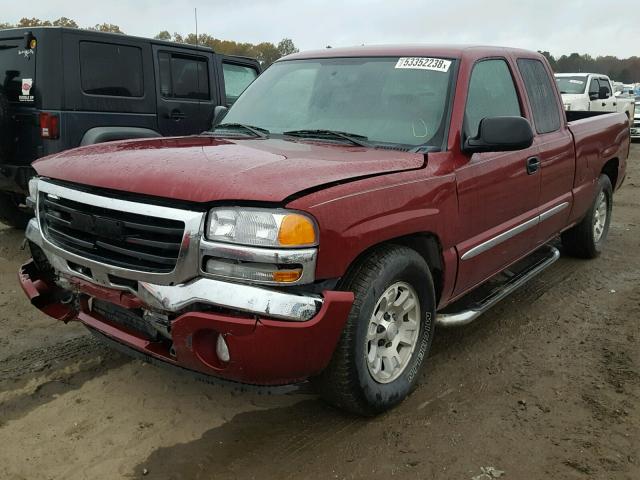 1GTEC19Z17Z138995 - 2007 GMC NEW SIERRA MAROON photo 2