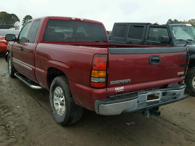 1GTEC19Z17Z138995 - 2007 GMC NEW SIERRA MAROON photo 3