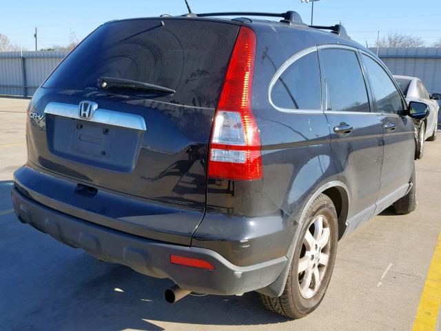 JHLRE48767C055906 - 2007 HONDA CR-V EXL BLACK photo 4